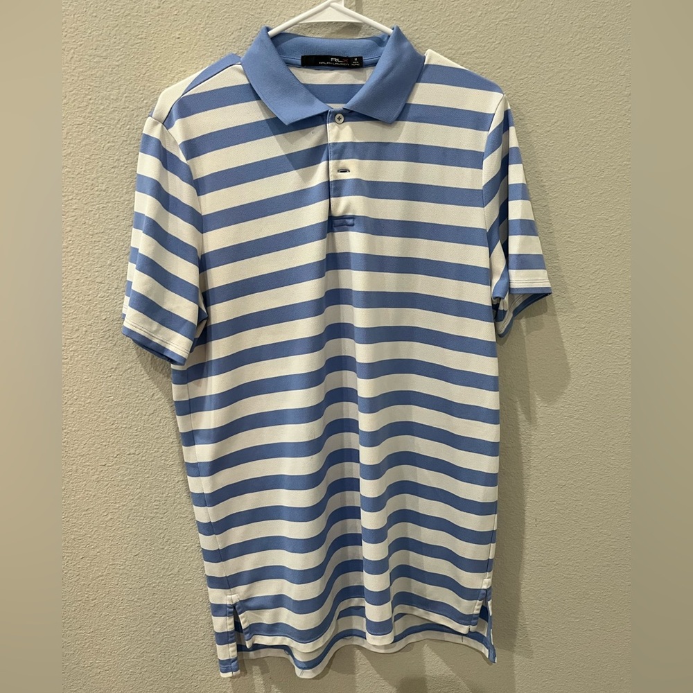 Ralph Lauren Light Blue and White Polo Shirt